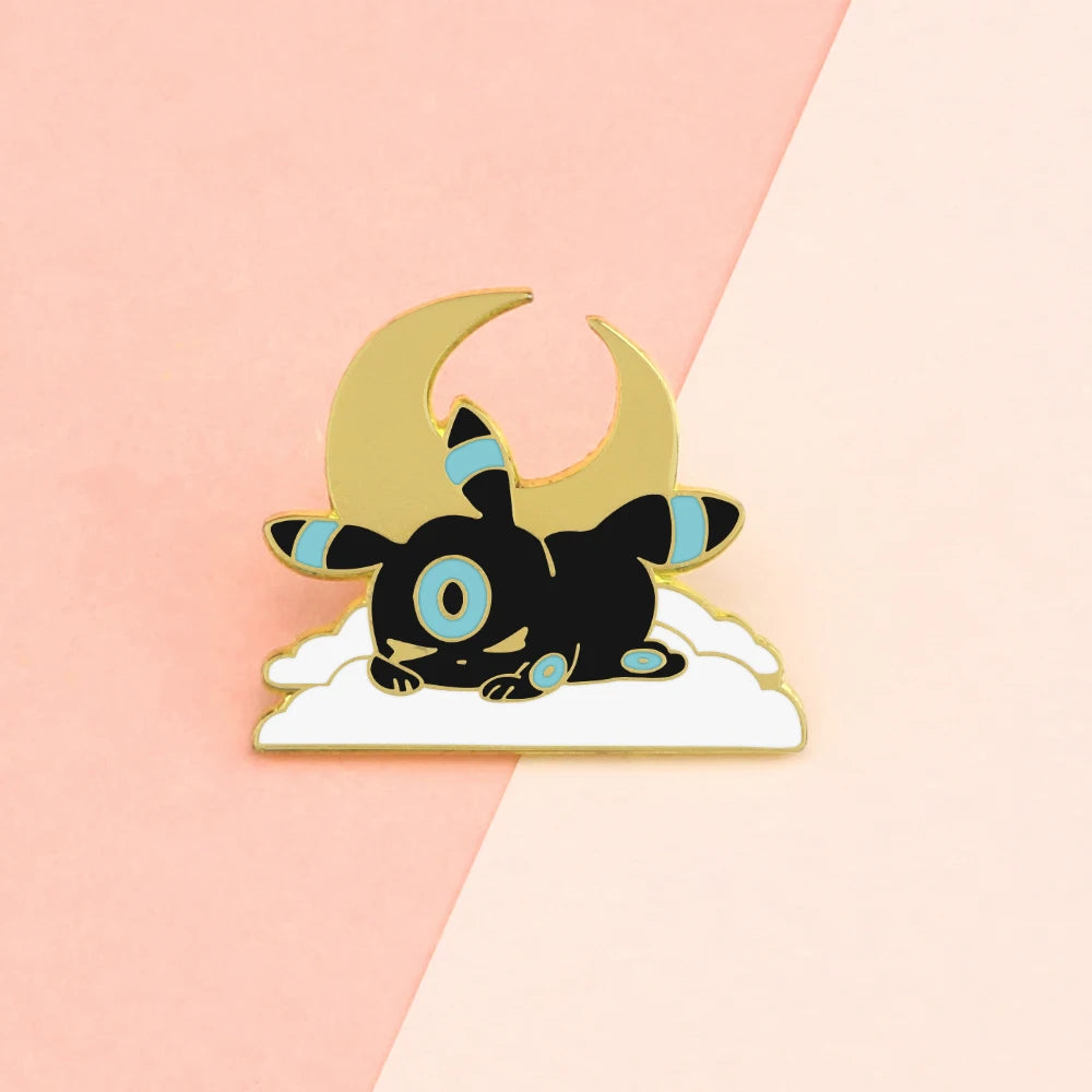 Pins Pokémon Enamel Noctali et Mentali sur un nuage