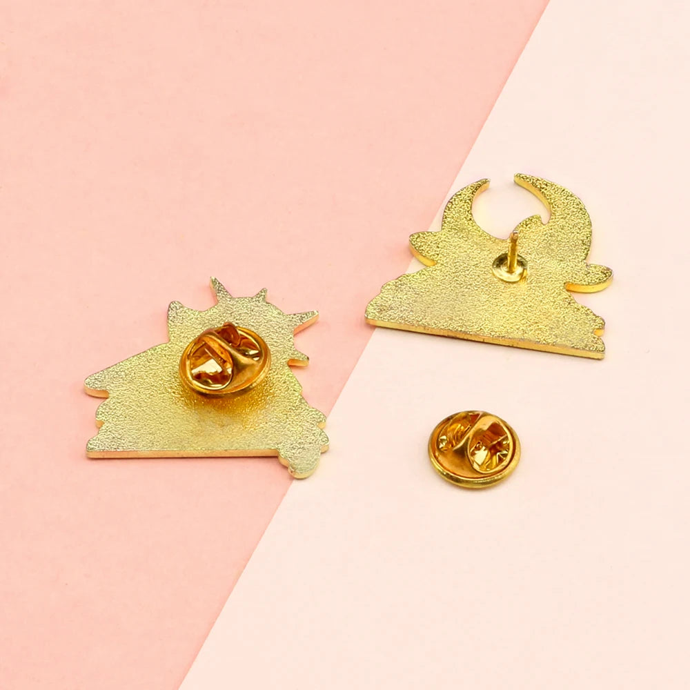 Pins Pokémon Enamel Noctali et Mentali sur un nuage