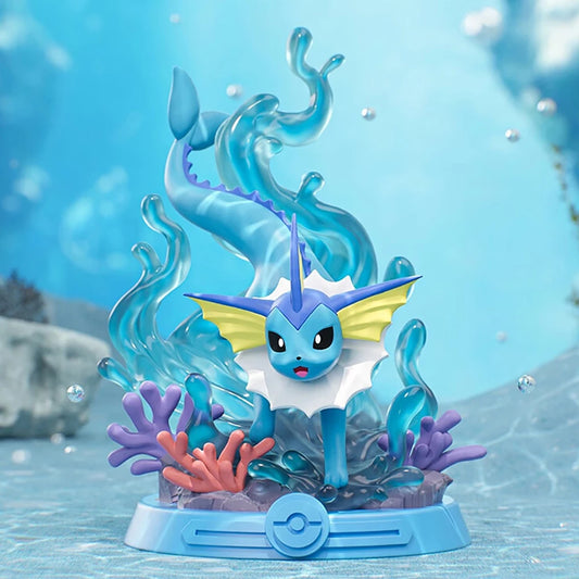 Figurine Pokémon Aquali sur son présentoir