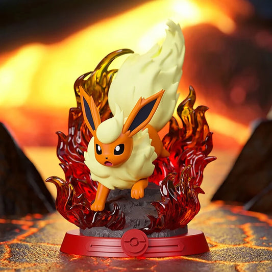 Figurine Pokémon Pyroli sur son socle